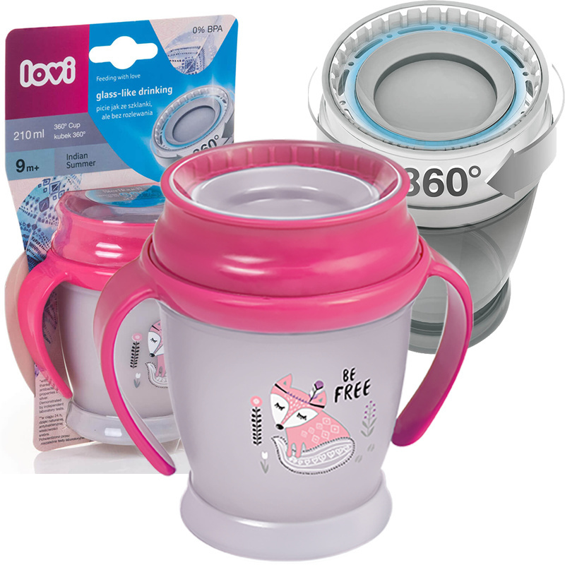 LOVI kubek niekapek 360 mini 210 ml 9+ INDIAN SUMMER GIRL LOVI kubek niekapek 360 mini 210 ml 9+ INDIAN SUMMER GIRL
