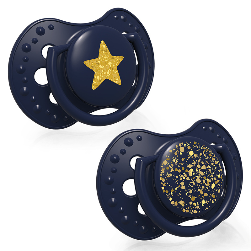 Smoczek uspokajający dla dziecka LOVI 6-18 m+ Stardust Blue 2 szt. Smoczek uspokajający dla dziecka LOVI 6-18 m+ Stardust Blue 2 szt.
